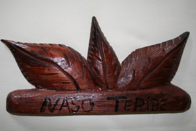 close-up wood carving